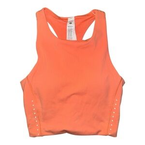 Lululemon Swift Speed Cropped Tank Top B/C Cup Coral Size 4 NWT